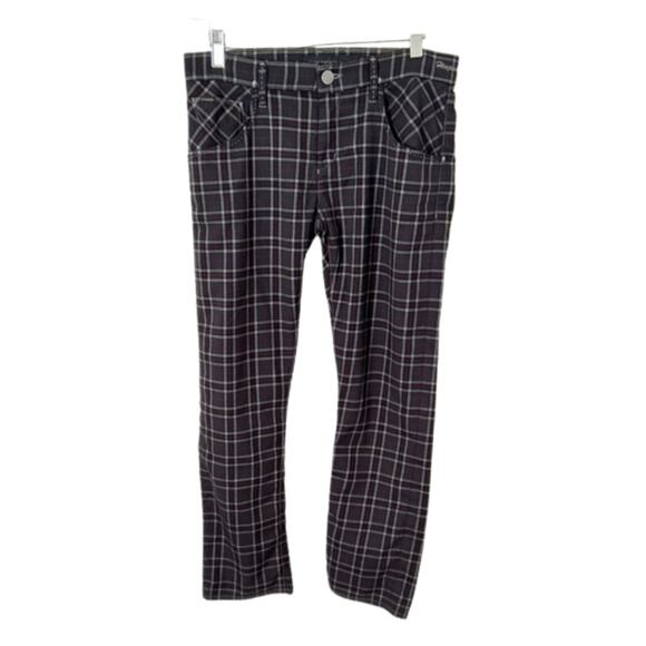 Vintage Goldsign “Hisjean” Plaid Cigarette Trousers – Y2K Cropped Pants - Picture 1 of 8